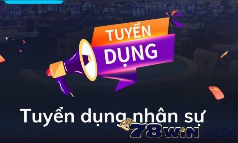 Tuyển dụng nhân viên vị trí Marketing tại nhà cái 78win